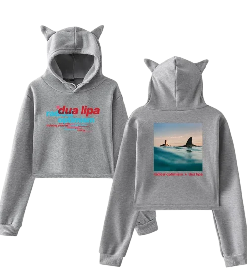 Dua Lipa Radical Optimism Cropped Hoodie #2
