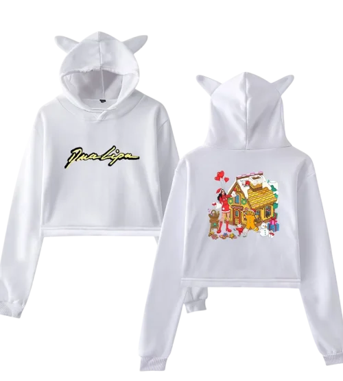 Dua Lipa Cropped Hoodie #1
